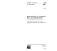ISO 4833:2003, Microbiology of food and animal feeding stuffs - Horizontal method for the enumeration of microorganisms - Colony-count technique at 30 degrees C