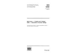 ISO 5292:1995, Belt drives - V-belts and V-ribbed belts - Calculation of power ratings