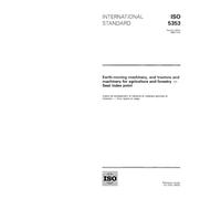 ISO 5353:1995, Earth-moving machinery, and tractors and machinery for agriculture and forestry - Seat index point