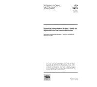 ISO 5479:1997, Statistical interpretation of data - Tests for departure from the normal distribution