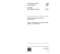 ISO 5507:2002, Oilseeds, vegetable oils and fats - Nomenclature