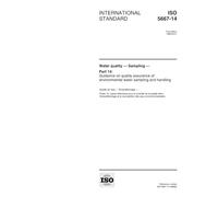 ISO 5667-14:1998, Water quality - Sampling - Part 14: Guidance on quality assurance of environmental water sampling and handling
