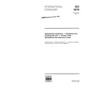 ISO 5678:1993, Agricultural machinery - Equipment for working the soil - S-tines: main dimensions and clearance zones