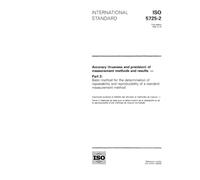 ISO 5725-2:1994, Accuracy (trueness and precision) of measurement methods and results - Part 2: Basic method for the determination of repeatability and reproducibility of a standard measurement method