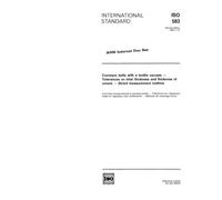 ISO 583:1990, Conveyor belts with a textile carcass - Tolerances on total thickness and thickness of covers - Direct measurement method
