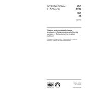 ISO 5943:2004, Cheese and processed cheese products - Determination of chloride content - Potentiometric titration method