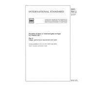 ISO 595-2:1987, Reusable all-glass or metal-and-glass syringes for medical use -- Part 2: Design, performance requirements and tests