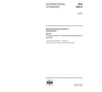 ISO 603-4:1999, Bonded abrasive products -- Dimensions -- Part 4: Grinding wheels for surface grinding/peripheral grinding