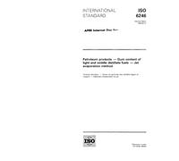 ISO 6246:1995, Petroleum products - Gum content of light and middle distillate fuels - Jet evaporation method