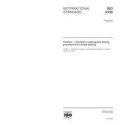 ISO 6330:2000, Textiles -- Domestic washing and drying procedures for textile testing