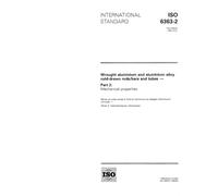 ISO 6363-2:1993, Wrought aluminium and aluminium alloy cold-drawn rods/bars and tubes - Part 2: Mechanical properties
