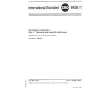 ISO 6426-1:1982, Horological vocabulary -- Part 1 : Technical and scientific definitions