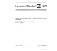 ISO 6571:1984, Spices, condiments and herbs -- Determination of volatile oil content