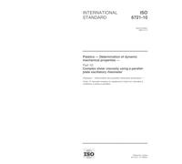 ISO 6721-10:1999, Plastics -- Determination of dynamic mechanical properties -- Part 10: Complex shear viscosity using a parallel-plate oscillatory rheometer