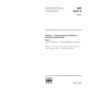 ISO 6721-4:1994, Plastics - Determination of dynamic mechanical properties - Part 4: Tensile vibration - Non-resonance method