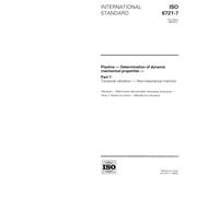 ISO 6721-7:1996, Plastics - Determination of dynamic mechanical properties - Part 7: Torsional vibration - Non-resonance method
