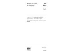 ISO 6885:2006, Animal and vegetable fats and oils - Determination of anisidine value