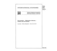 ISO 690:1987, Documentation -- Bibliographic references -- Content, form and structure