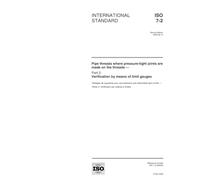 ISO 7-2:2000, Pipe threads where pressure-tight joints are made on the threads -- Part 2: Verification by means of limit gauges