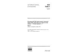 ISO 7046-1:1994, Countersunk flat head screws (common head style) with type H or type Z cross recess - Product grade A - Part 1: Steel of property class 4.8