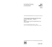 ISO 7046-2:1990, Cross-recessed countersunk flat head screws (common head style) - Grade A - Part 2: Steel of property class 8.8, stainless steel and non-ferrous metals