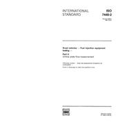 ISO 7440-2:1991, Road vehicles - Fuel injection equipment testing - Part 2: Orifice plate flow-measurement