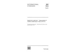 ISO 7513:1990, Instant tea in solid form -- Determination of moisture content (loss in mass at 103 degrees C)