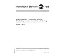 ISO 7518:1983, Technical drawings -- Construction drawings -- Simplified representation of demolition and rebuilding