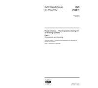 ISO 7628-1:1998, Road vehicles - Thermoplastics tubing for use in air braking systems - Part 1: Dimensions and marking
