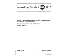 ISO 7717:1985, Aircraft - Four-wheel-drive tow tractors - Performance requirements factors for design