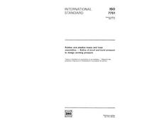 ISO 7751:1991, Rubber and plastics hoses and hose assemblies - Ratios of proof and burst pressure to design working pressure
