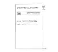 ISO 7834:1987, Iron ores -- Determination of arsenic content -- Molybdenum blue spectrophotometric method