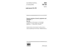 ISO 787-25:1993, General methods of test for pigments and extenders - Part 25: Comparison of the colour, in full-shade systems, of white, black and coloured pigments - Colorimetric method