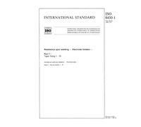 ISO 8430-1:1988, Resistance spot welding - Electrode holders - Part 1: Taper fixing 1:10