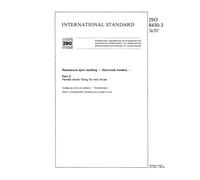 ISO 8430-3:1988, Resistance spot welding - Electrode holders - Part 3: Parallel shank fixing for end thrust