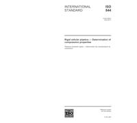 ISO 844:2004, Rigid cellular plastics - Determination of compression properties