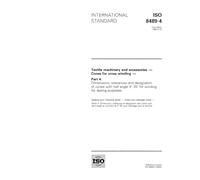 ISO 8489-4:1995, Textile machinery and accessories -- Cones for cross winding -- Part 4: Dimensions, tolerances and designation of cones with half angle 4 degrees 20 for winding for dyeing purposes'