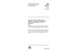 ISO 8502-3:1992, Preparation of steel substrates before application of paints and related products - Tests for the assessment of surface cleanliness - ... for painting (pressure-sensitive tape method)