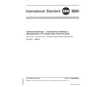ISO 8560:1986, Technical drawings -- Construction drawings -- Representation of modular sizes, lines and grids