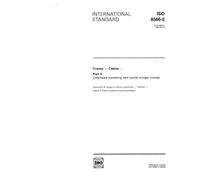 ISO 8566-5:1992, Cranes - Cabins - Part 5: Overhead travelling and portal bridge cranes