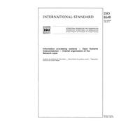 ISO 8648:1988, Information processing systems - Open Systems Interconnection - Internal organization of the Network Layer