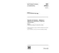 ISO 8780-5:1990, Pigments and extenders - Methods of dispersion for assessment of dispersion characteristics - Part 5: Dispersion using an automatic muller