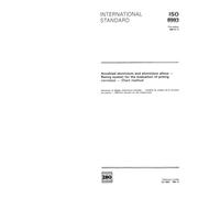 ISO 8993:1989, Anodized aluminium and aluminium alloys - Rating system for the evaluation of pitting corrosion - Chart method