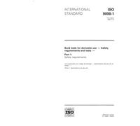 ISO 9098-1:1994, Bunk beds for domestic use -- Safety requirements and tests -- Part 1: Safety requirements