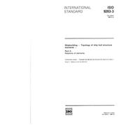 ISO 9203-3:1989, Shipbuilding -- Topology of ship hull structure elements -- Part 3: Relations of elements