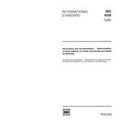 ISO 9230:1991, Information and documentation -- Determination of price indexes for books and serials purchased by libraries