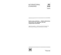 ISO 9248:1992, Earth-moving machinery - Units for dimensions, performance and capacities, and their measurement accuracies