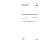 ISO 9297:1989, Water quality - Determination of chloride - Silver nitrate titration with chromate indicator (Mohrs method)'
