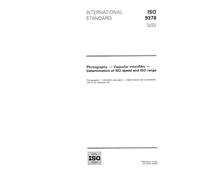 ISO 9378:1993, Photography -- Vesicular microfilm -- Determination of ISO speed and ISO range