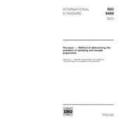 ISO 9499:1995, Fluorspar -- Method of determining the precision of sampling and sample preparation